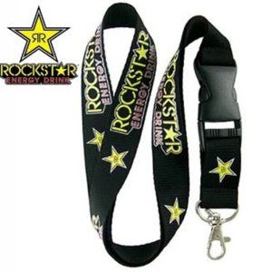 Universal Rockstar Lanyard Keychain ID Badge Holder Quick Release Buckle
